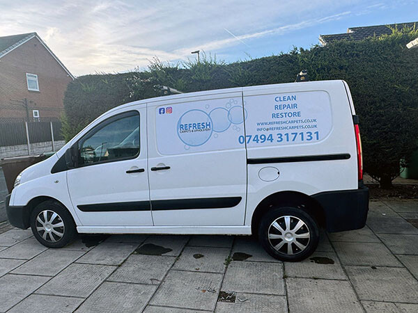 Refresh Carpets and Upholstery Cleaning Liveried Van
